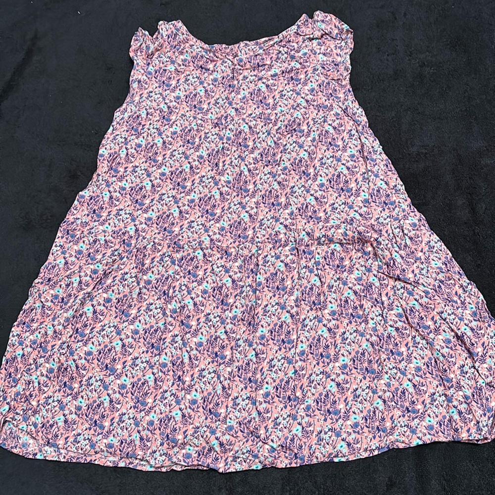 Old navy pink blue flower dress